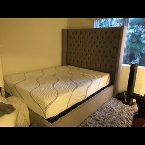Luxurious Custom Made Queen Headboard & Foundation